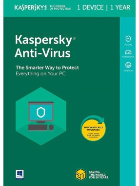 Clé Kaspersky Anti-Virus 2023 1 appareil 1 an