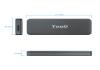 Tooq Caja Externa para discos SSD M.2 NGFF USB