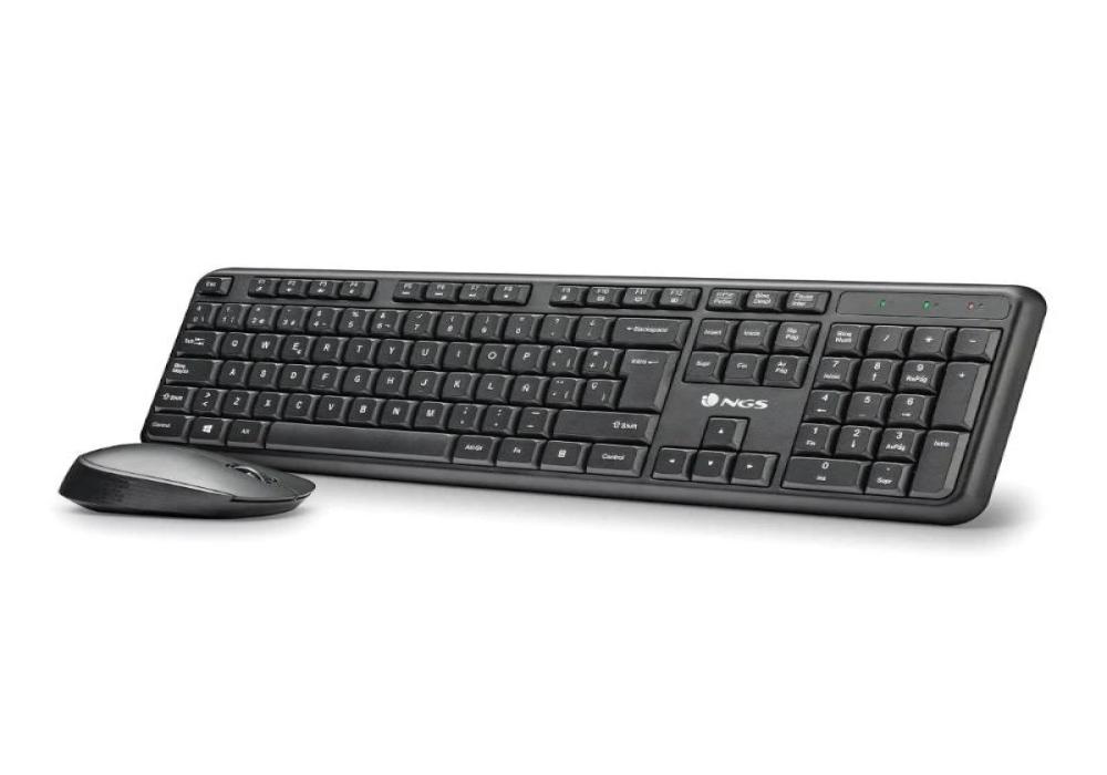 NGS Kit teclado+raton Harmony Inalámbrico 12 Tecla
