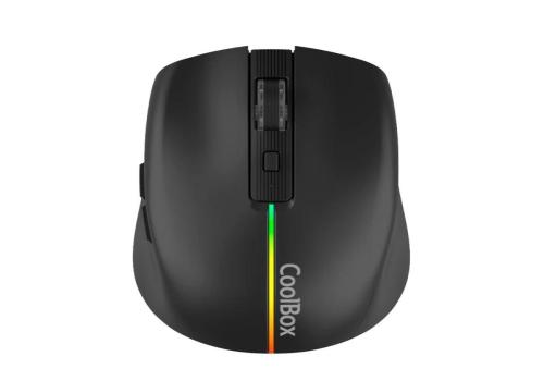 Coolbox Gaming Ratón  W01 1600DPI Inalámbrico Negr