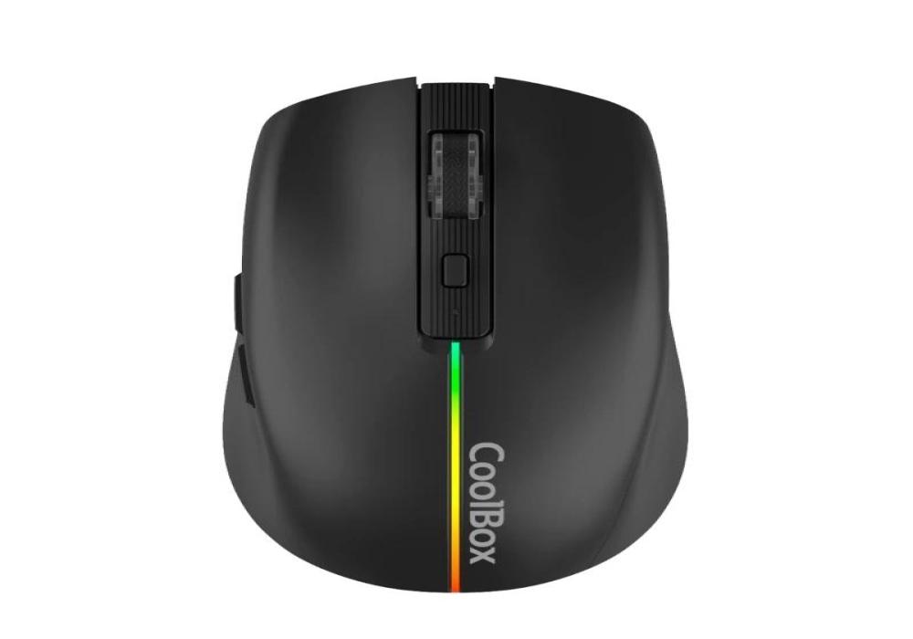 Coolbox Gaming Ratón  W01 1600DPI Inalámbrico Negr