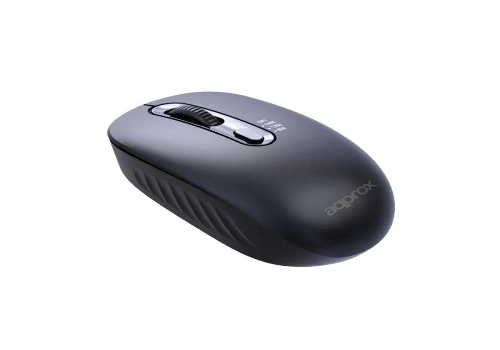 APPROX Ratón inalámbrico APPXM200 2.4GHZ Negro