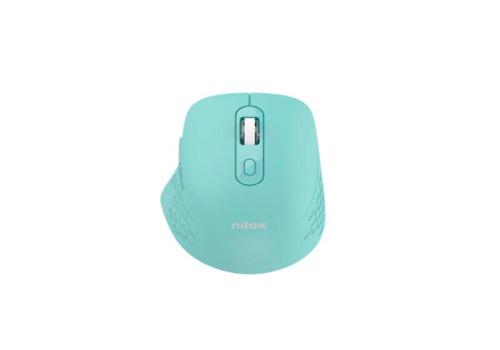 Nilox Ratón Dual Wireless 1600dpi silen. Cyan