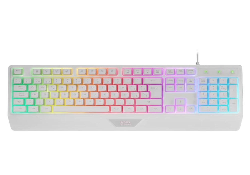 Mars Gaming Teclado MK124 Blanco