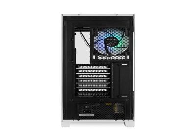 NOX Semitorre HUMMER ETHER Cristal Curvo Negro&Bla