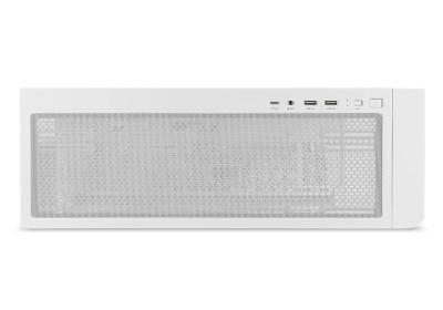 NOX Semitorre HUMMER ETHER  Cristal Curvo Blanco
