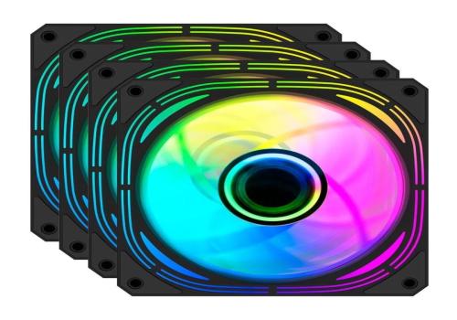 Coolbox KIT 4 Vent.12cm ARGB Infinity Pro