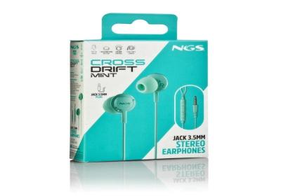 NGS Aricular Verde Estéreo Cable JACK 3.5 Mm