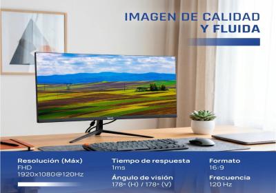 iggual Monitor 24" IPS 1ms FHD 120Hz VGA HDMI MM