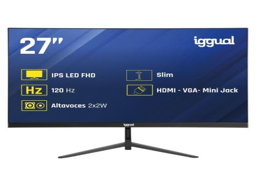 iggual Monitor 27" IPS 1ms FHD 120Hz VGA HDMI MM