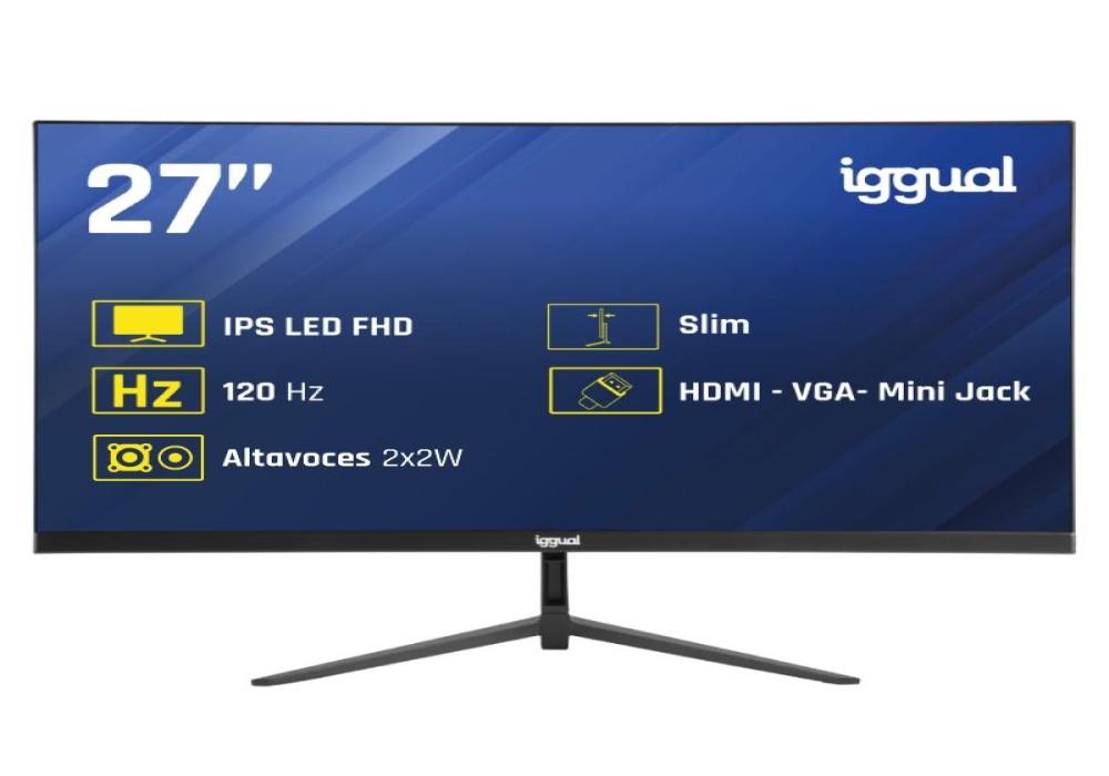 iggual Monitor 27" IPS 1ms FHD 120Hz VGA HDMI MM
