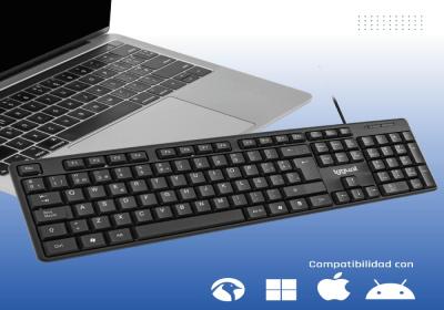iggual Teclado USB estándar CK-STANDARD-105T negro