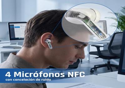 iggual Auriculares inalámbricos TWS Bluetooth blan