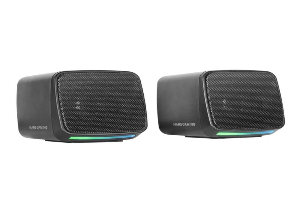 Mars Gaming MS-PRO Altavoces RGB Flow 10 W Negro