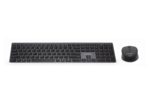 Gembird Kit Teclado+Ratón Inalámbr. Pro Slim Negro