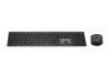 Gembird Kit Teclado+Ratón Inalámbr. Pro Slim Negro